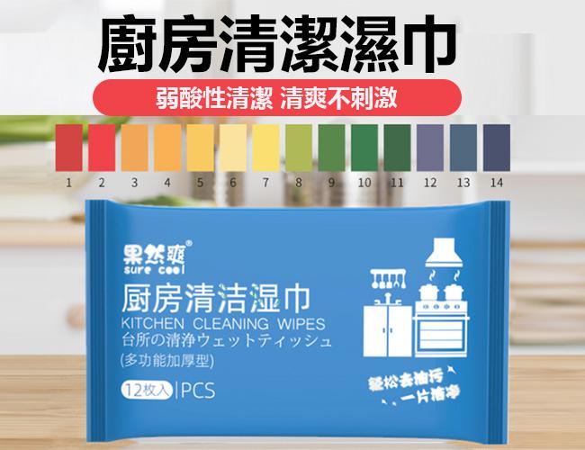 廚房清潔濕巾 清潔抹布 12抽 萬用去汙巾 濕紙巾 清潔黑科技 去油汙 萬用清潔巾 廚房清潔濕紙巾